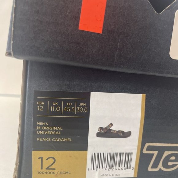 TEVA ORIGINAL UNIVERSAL SANDAL Peaks Caramel - NWT - Size 12 main image 2
